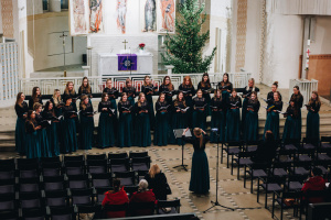 TÜSi ja kammerkoor Helü jõuluootuskontsert "Püha rahu südames" (detsember 2022). Foto: Andreá Margo Rotenberg